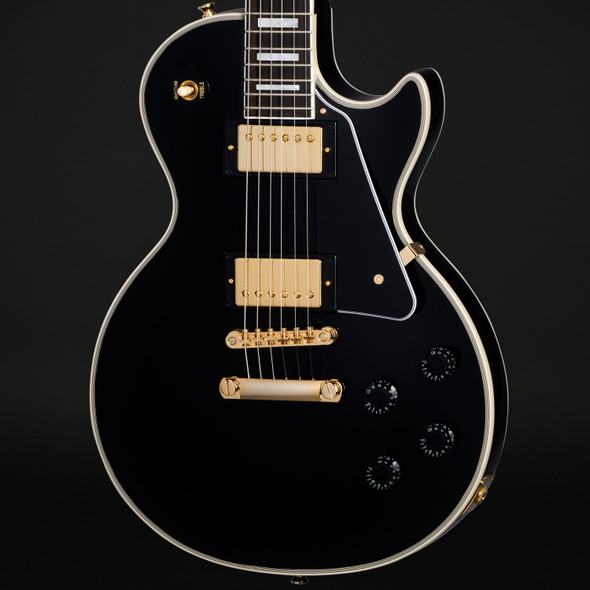 Epiphone Inspired by Gibson Custom Les Paul Custom in Ebony with Case