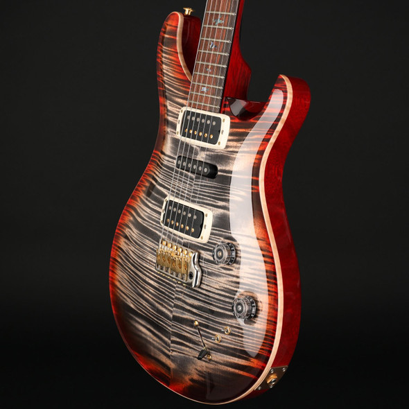 PRS Wood Library Modern Eagle V 10 Top in Charcoal Cherryburst #0378906