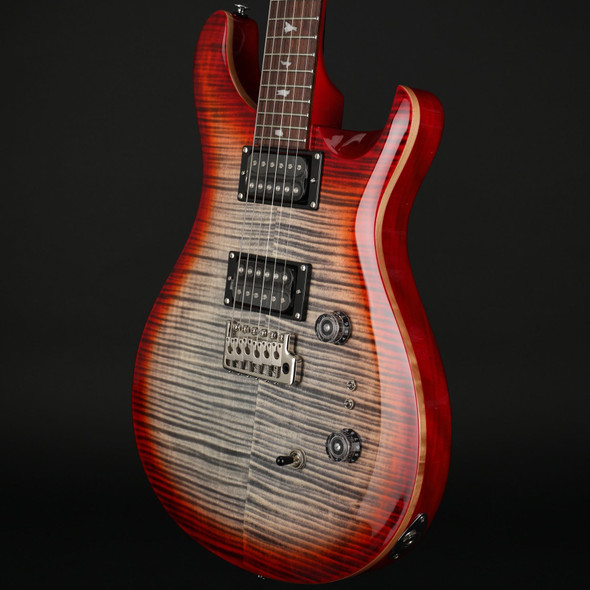 PRS SE Custom 24-08 in Charcoal Cherry Burst with Gig Bag #G096460