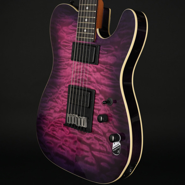 Schecter Retro PT Pro, Ebony in Trans Purple Burst #IW20121700