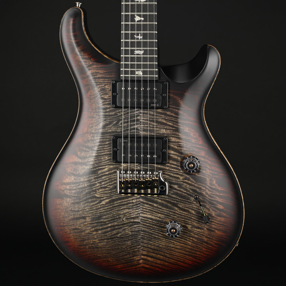 PRS 40th Anniversary Custom 24 Satin Limited Edition in Charcoal Tri-Color Burst #0408517