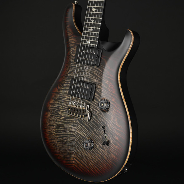 PRS 40th Anniversary Custom 24 Satin Limited Edition in Charcoal Tri-Color Burst #0408517
