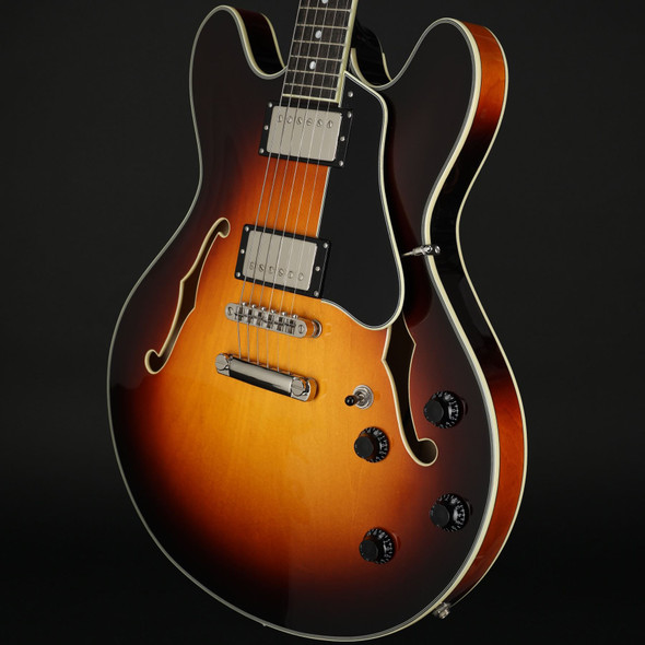 Eastman T386-SB 16" Thinline, Kent Armstrong Pickups in Sunburst with Case #P2402550