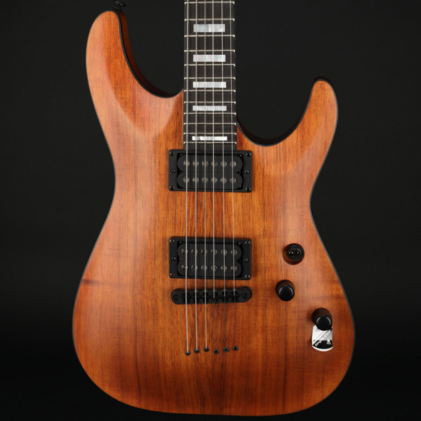 Schecter C-1 Koa, USA Pickups in Natural Satin #W18040903