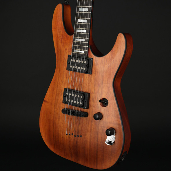 Schecter C-1 Koa, USA Pickups in Natural Satin #W18040903