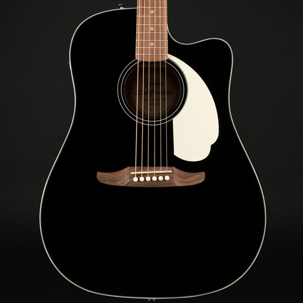 Fender California Standard Redondo CE, Spruce Top, Ivory Pickguard in Black