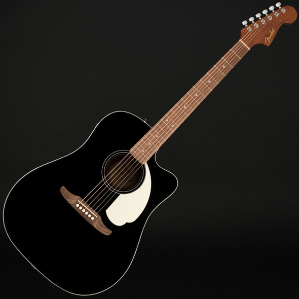Fender California Standard Redondo CE, Spruce Top, Ivory Pickguard in Black
