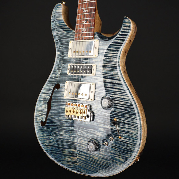 PRS 40th Anniversary Special Semi-Hollow Limited Edition in Faded Whale Blue with Natural Back #0413557