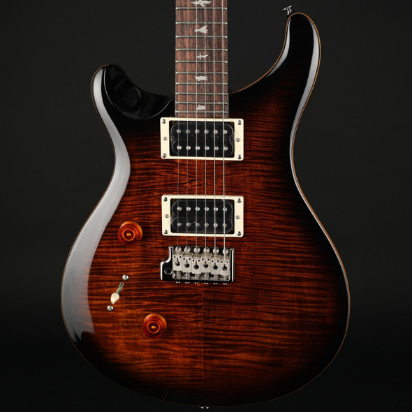 PRS SE Custom 24 Left-Handed in Black Goldburst with Gig Bag #F018117