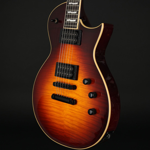 ESP E-II Eclipse Full Thickness, Fishman Fluence Open Core Classic Humbuckers in Tobacco Sunburst with Case #ES4943213 - As New