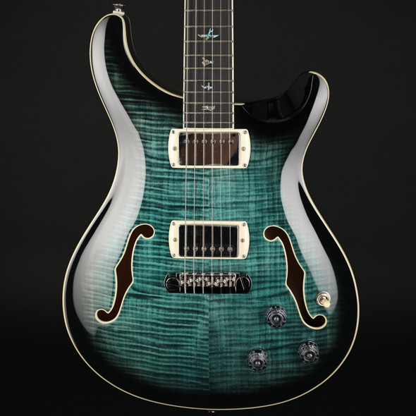 PRS SE Hollowbody II Piezo (2026) in Peacock Blue Smokeburst with Gig Bag #I04398