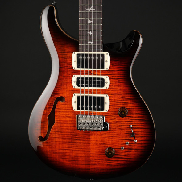 PRS SE Special Semi-Hollow in Orange Tiger Smokeburst with Gig Bag #H027476
