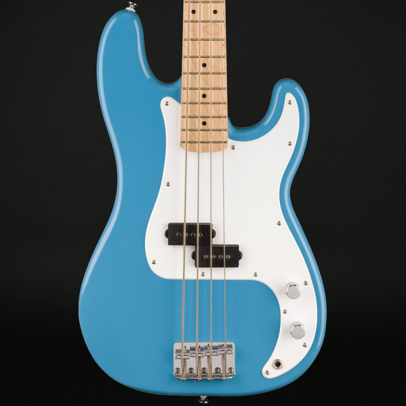 Squier Sonic Precision Bass, Maple Fingerboard, White Pickguard in California Blue
