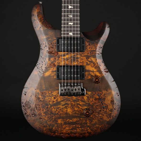 PRS S2 Custom 24, Poplar Burl Top Limited Edition in Black Gold Burst #S2088948