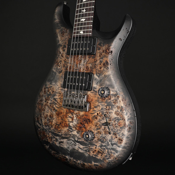 PRS S2 Custom 24, Poplar Burl Top Limited Edition in Charcoal Burst #S2089366