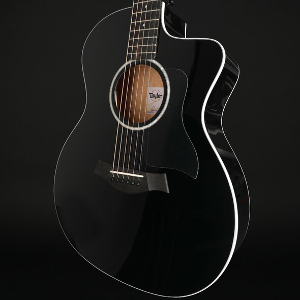 Taylor 214ce-BLK Plus Grand Auditorium Cutaway, ES2 in Black with Gig Bag #2206016453