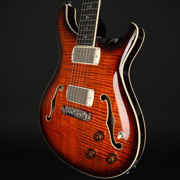 PRS SE Hollowbody II Piezo (2026) in Orange Tiger Smokeburst with Gig Bag #I04045