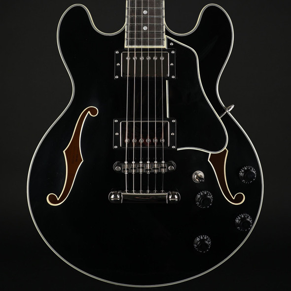 Eastman T484-BK 14" Thinline, Seymour Duncan Pickups in Black #P2402068