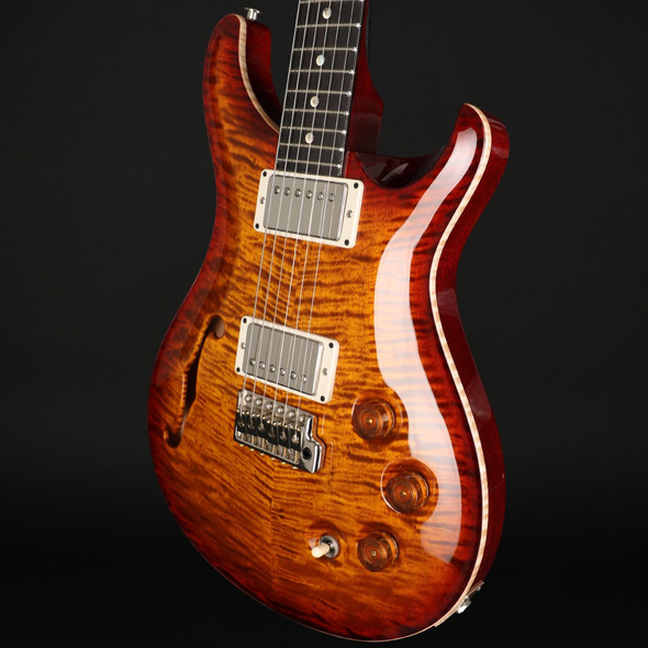 PRS DGT Semi-Hollow, Moons in Dark Cherry Sunburst #0422020