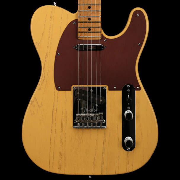 Fender USA FSR Rustic Ash Telecaster in Butterscotch Blonde with OHSC - Used