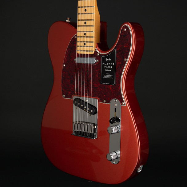 Fender Player Plus Telecaster, Maple Fingerboard in Aged Candy Apple Red