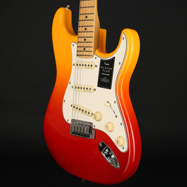 Fender Player Plus Stratocaster, Maple Fingerboard in Tequila Sunrise