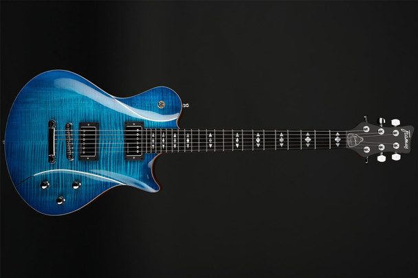 Framus Pro Series Panthera II Supreme in Lagoon Blueburst Gloss Top, Satin Back & Sides #00958021