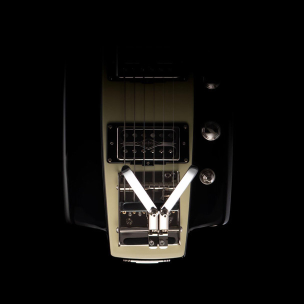 Duesenberg Fairytale SplitKing Lapsteel Guitar in Ivory and Black with Case