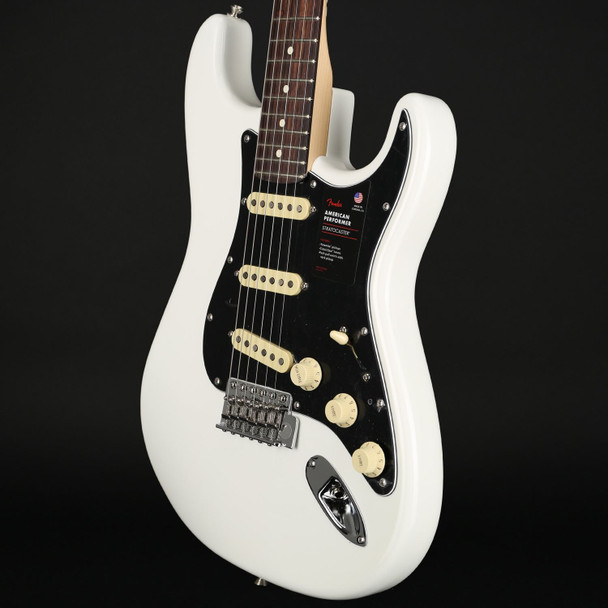 Fender American Performer Stratocaster, Rosewood Fingerboard in Arctic White
