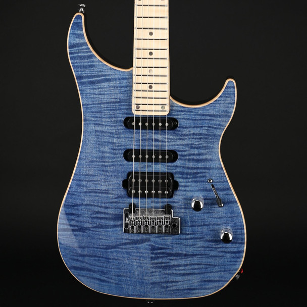 Vigier Excalibur Ultra Blues HSS, Maple in Light Sapphire with Gig Bag #220082