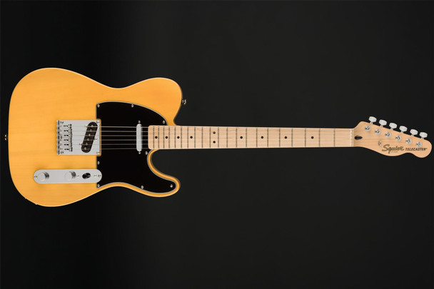 Squier Affinity Series Telecaster, Black Pickguard, Maple Fingerboard in Butterscotch Blonde