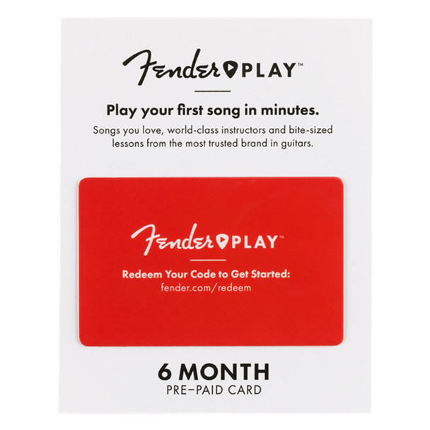 Fender Play 6 Month Subscription Prepaid Card