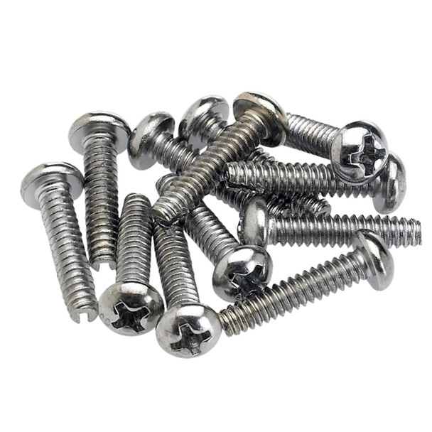 Fender Pickup and Selector Switch Mounting Screws, Chrome, 12 Pack