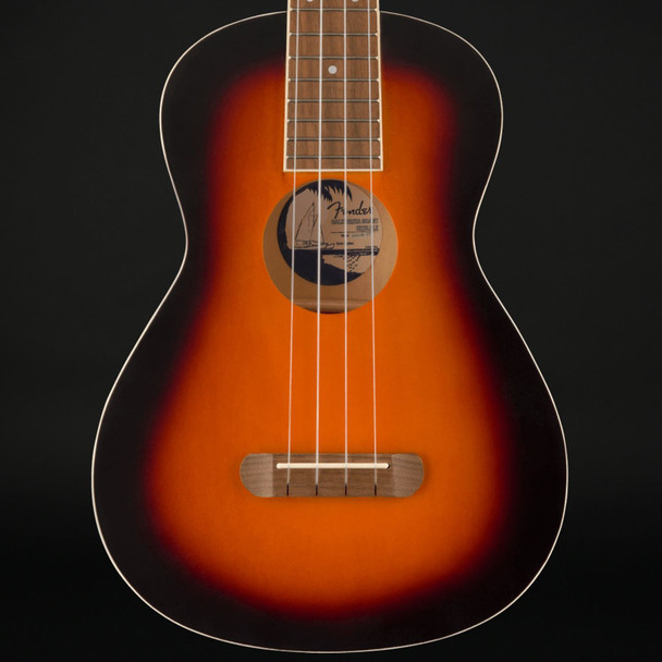 Fender Avalon Tenor Ukulele, Walnut Fingerboard in 2-Color Sunburst