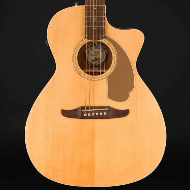 Fender Newporter Player Electro Acoustic, Walnut Fingerboard, Gold Pickguard in Natural