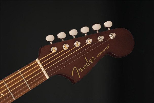 Fender Newporter Player Electro Acoustic, Walnut Fingerboard, Gold Pickguard in Natural