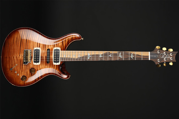 PRS Modern Eagle V Wood Library 10 Top with Ziricote Fingerboard in Copperhead Head Burst with Black Paisley Case #0378721
