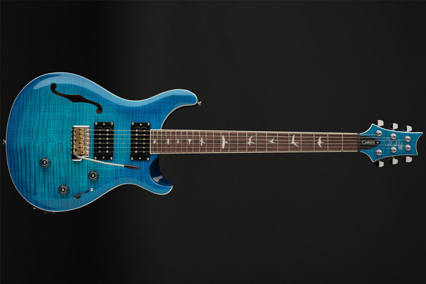 PRS SE Custom 24 Semi-Hollow Piezo in Lake Blue