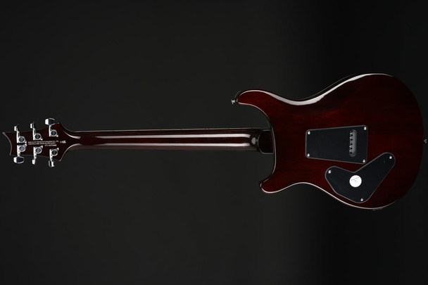 PRS SE Custom 24 Semi-Hollow Piezo in Orange Tiger Smokeburst