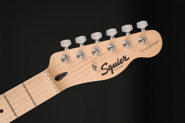 Squier Sonic Telecaster, Maple Fingerboard, White Pickguard in Black