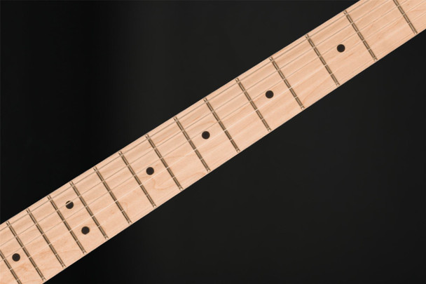 Squier Sonic Stratocaster, Maple Fingerboard, White Pickguard in Black