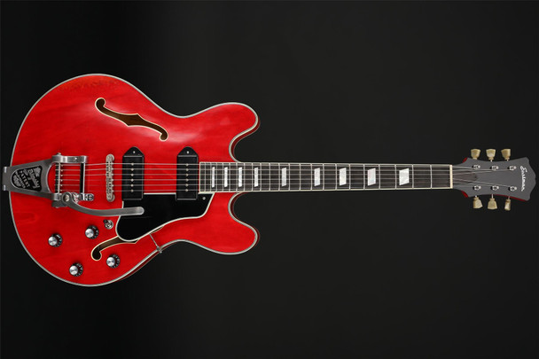 Eastman T64/V-RD Thinline with Bigsby Antique Red #P2300781