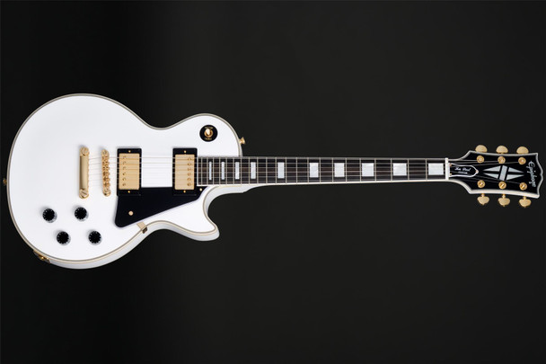 Epiphone Inspired by Gibson Custom Les Paul Custom in Alpine White with Case