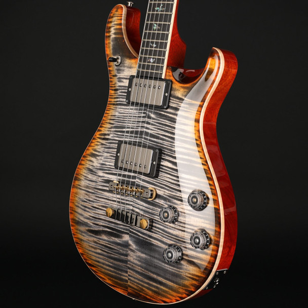PRS Wood Library McCarty 594 10 Top in Burnt Maple Leaf with Paisley Case #0381541