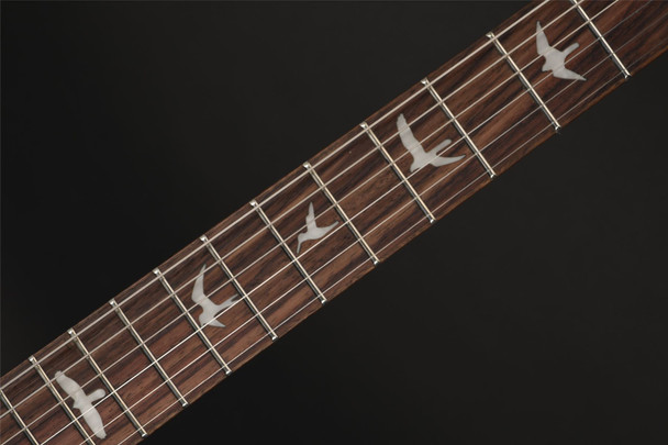 PRS SE Custom 24-08 Poplar Burl Limited Edition in Charcoal Cherry Midnight Burst with Gig Bag #G113263