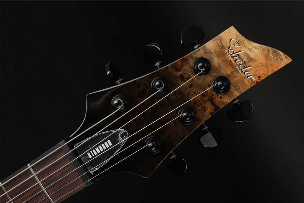 Schecter C-1 Standard in Black Fade Burst Burl