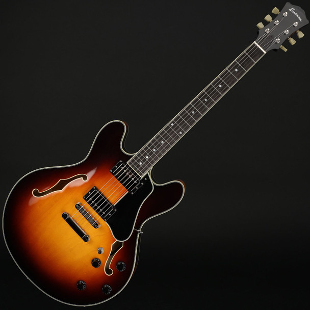 Eastman T386-SB 16" Thinline, Kent Armstrong Pickups in Sunburst with Case #P2402379