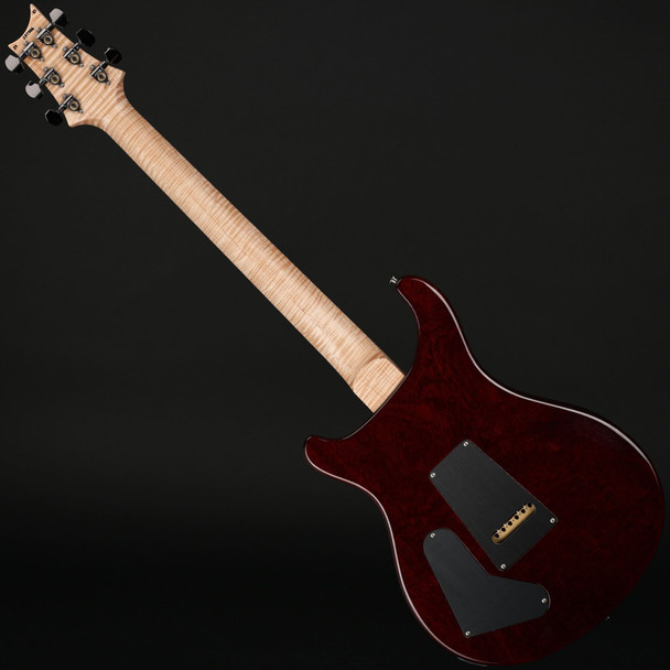PRS Wood Library Special Semi-Hollow 22 10-Top Quilt, Flame Maple Neck in Fire Red with Black Paisley Case #0379116