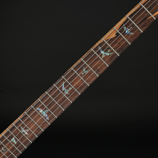 PRS Wood Library Special Semi-Hollow 22 10-Top Quilt, Flame Maple Neck in Yellow Tiger with Black Paisley Case #0379110
