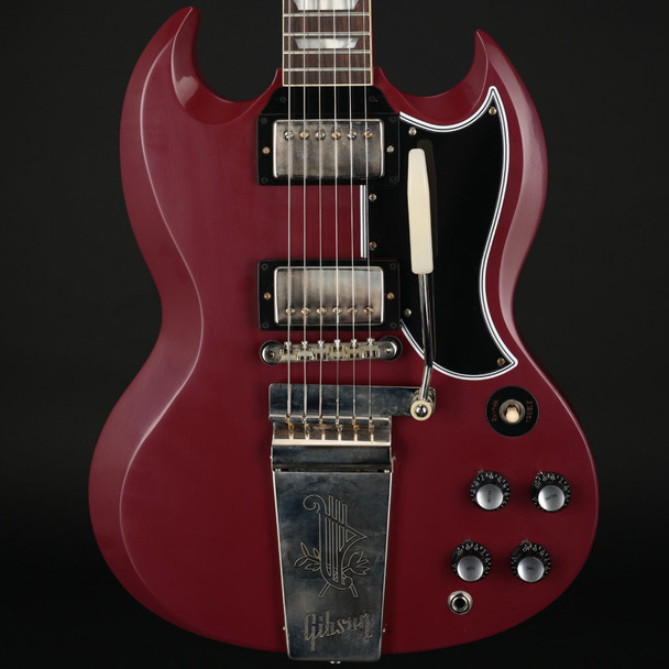 Gibson Custom Shop 1964 SG Standard Reissue with Maestro in Metallic Plum VOS #502114 Gibson Custom Shop 1964 SG Standard Reissue with Maestro in Metallic Plum VOS #502114